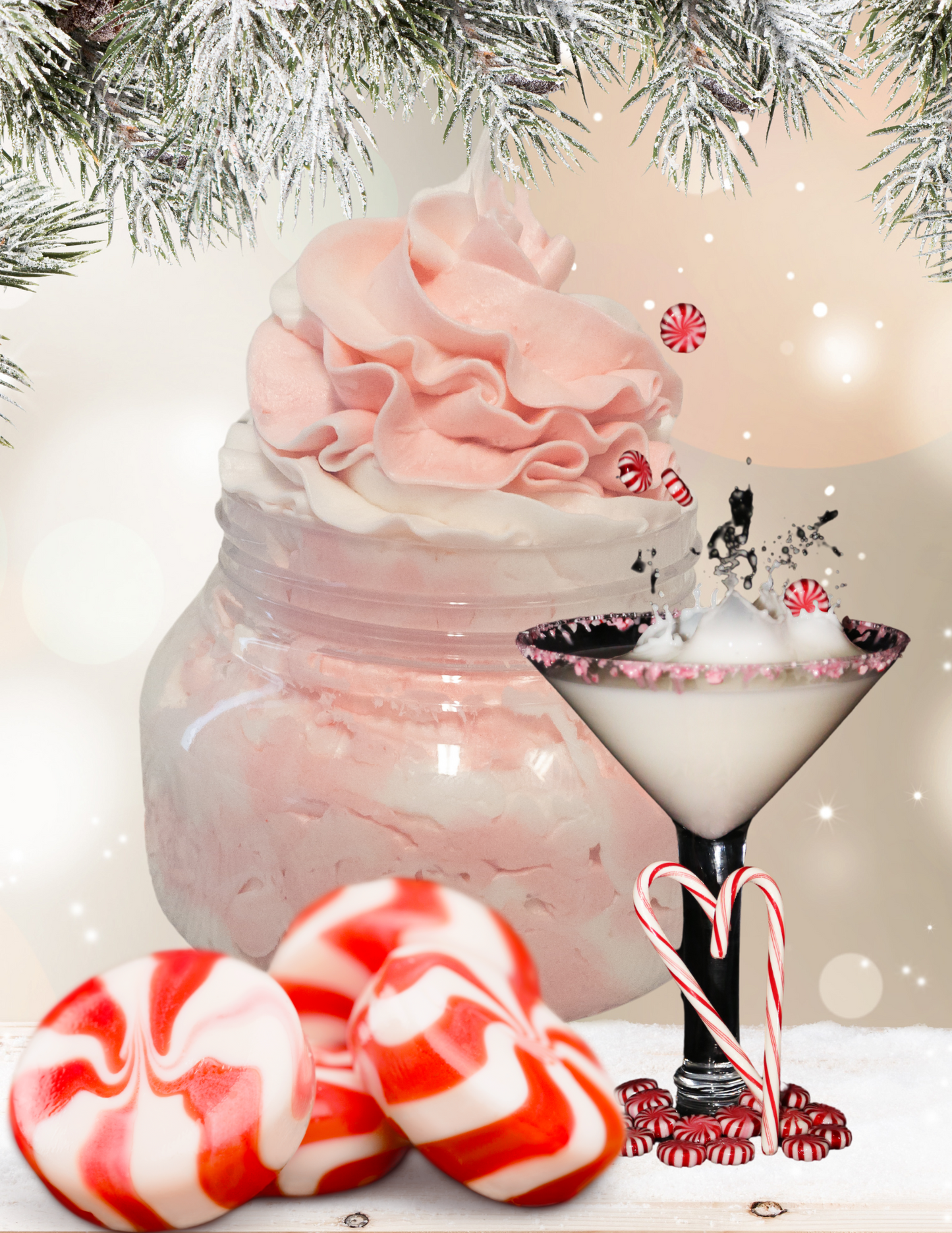 Peppermint Martini Whipped Soap