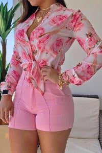Floral Pink Blouse